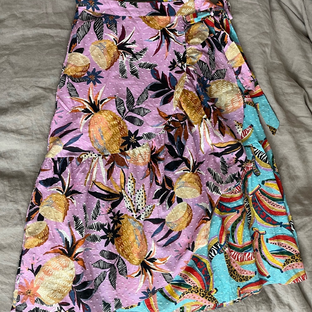 FARM Rio Ruffle Wrap Skirt